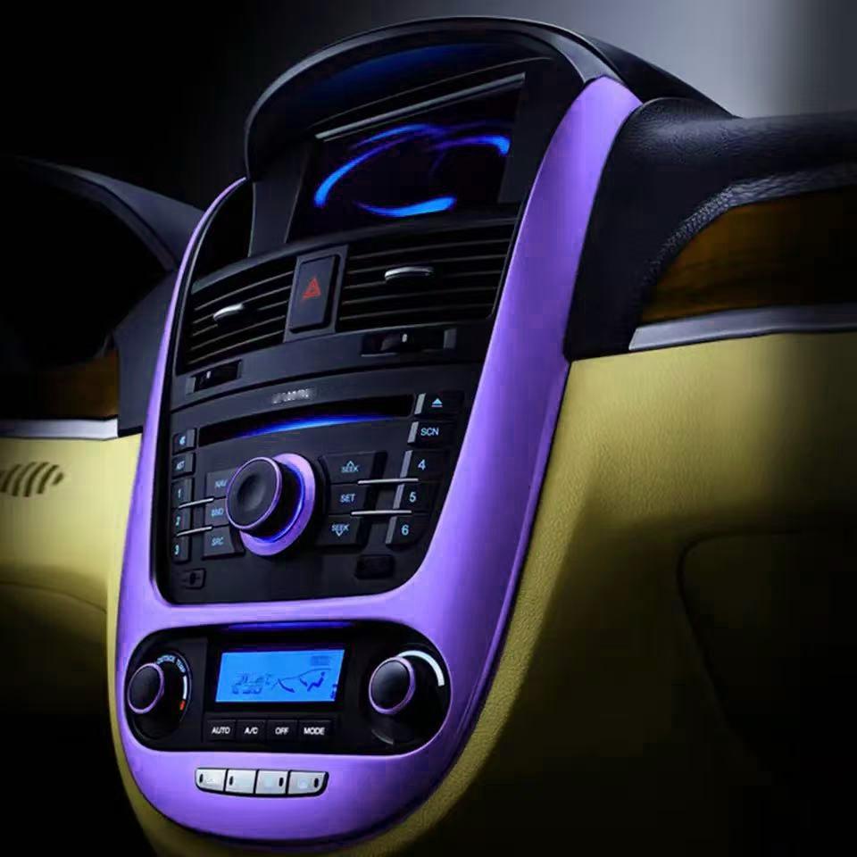 Premium Matte Satin Metallic Purple Vinyl Wrap Film Car Sticker Decal With Air Release Self Adhesive