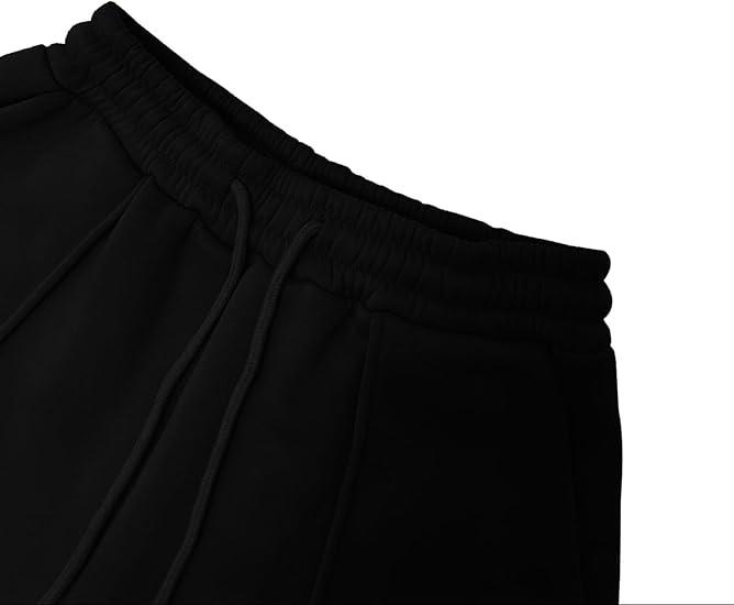 Plus Size Women's Solid Zip Up Drop Shoulder Jacket & Elastic Waist Pants Casual Fashion Cozy Breathable Two Piece Outfits for Daily Outdoor Wear Clothes Womenswear Pocket Fabric