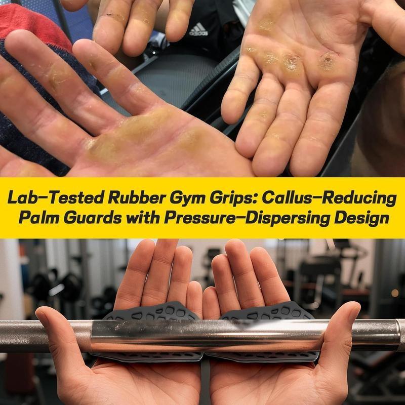 Ergonomic Non-Slip Workout Grips, Hand Grips, Gym Weightlifting Pads, Suitable for Men Women, Deadlifts Fitness Training, Palm Protection, Gym Accessories