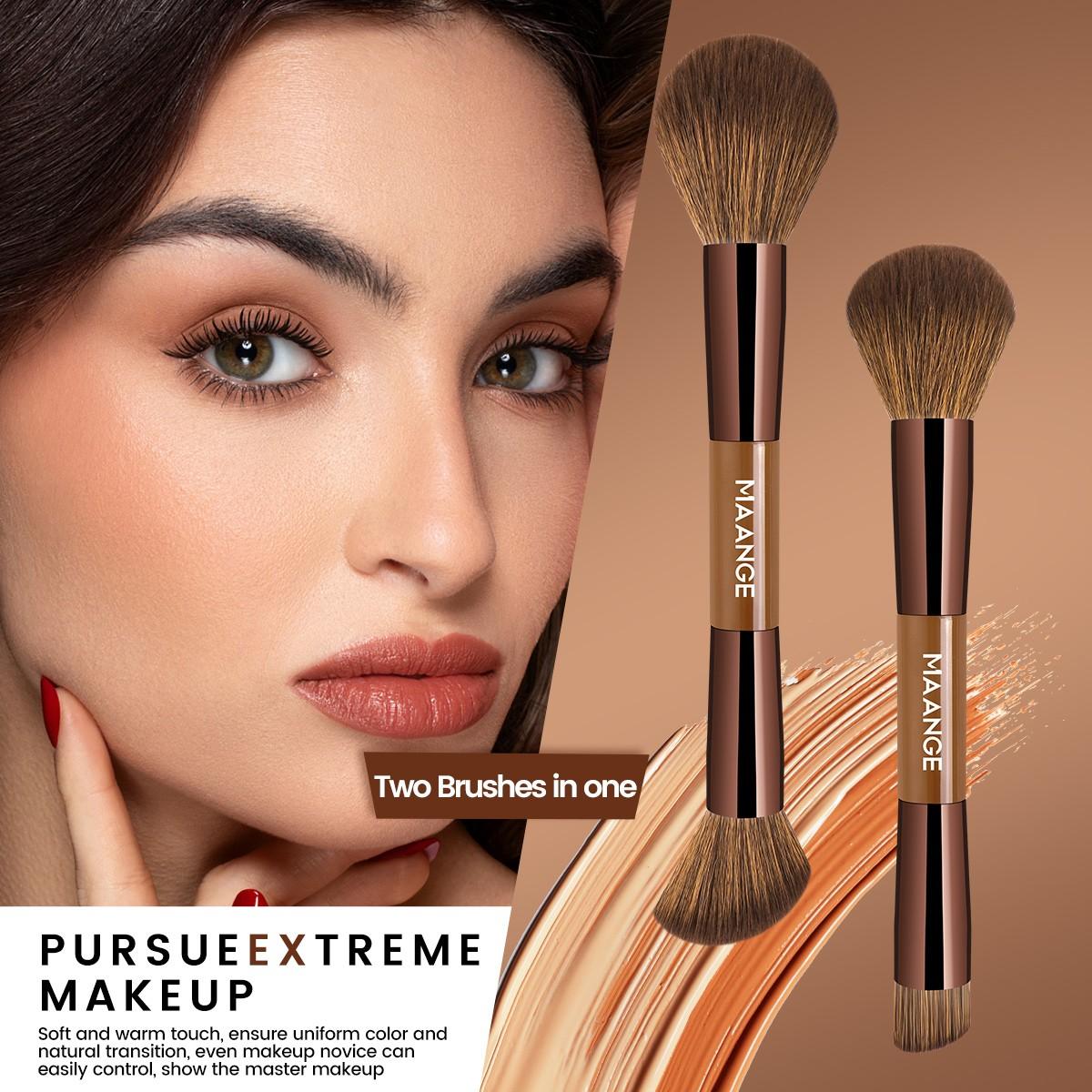 Maange 14-Piece Makeup Brush Set with 13 Brushes & Cosmetic Bag, Foundation Brush, Concealer Brush, Blush Brush, Eyeliner Brush