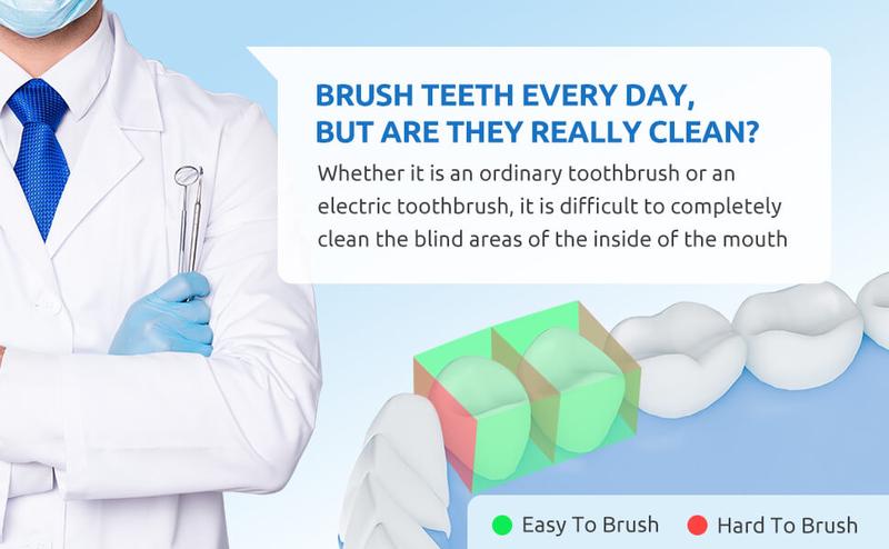 Water Flosser Mini Cordless Portable Oral Irrigator with 3 Modes, IPX7 Waterproof for Home & Travel Use - Waterfloss Teeth Cleaning Machine Lightweight