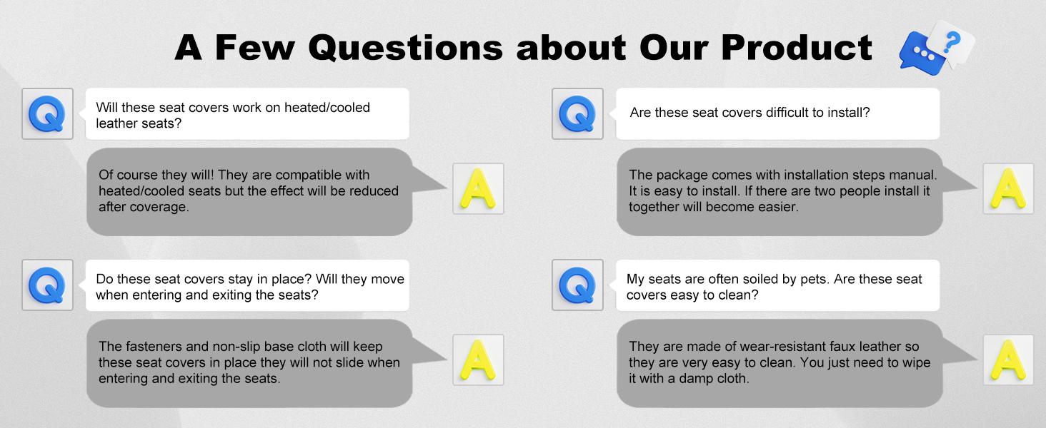 Premium Universal Car Seat Covers,Leather Waterproof , Easy Installation for Most 5-Seat Cars, SUVs, Trucks, and Vans ，Universal For Ford/Chevy/Nissan /Hyundai/Toyota/Kia/Honda/Cadillac /Dodge/Jeep/VW/Mazda/Acura(5-Seat Full Set) Protective Durable