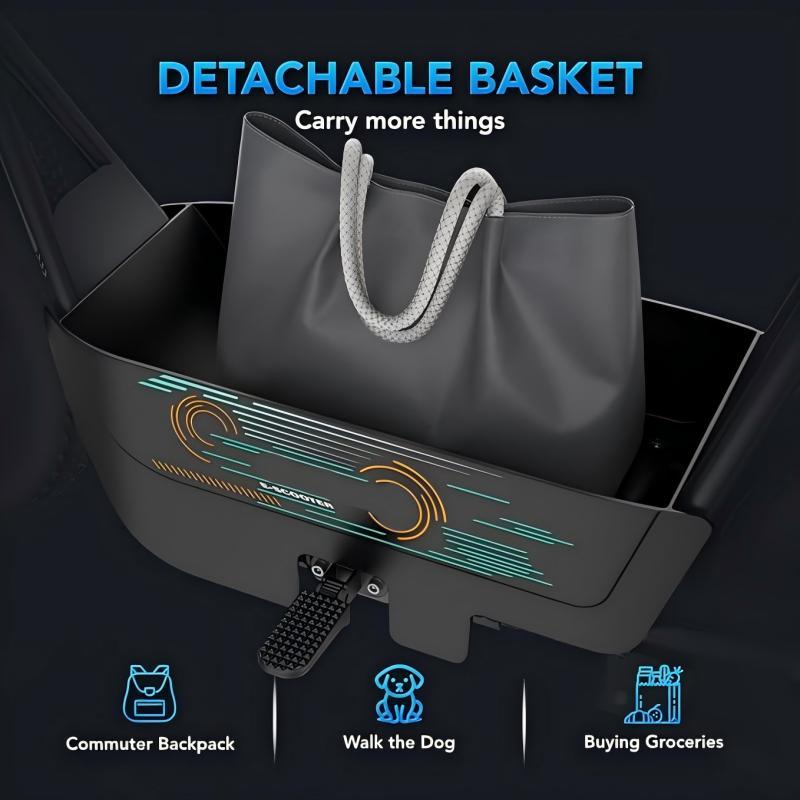 Caroma Peak 1200W Electric Scooters with Seat for Adults, 16" Fat Tire for All-Terrain, 30Miles Max Range, 20mph Top Speed, Commuter Ebike for Adults&Teens, Motorcycle Style with Carry Basket