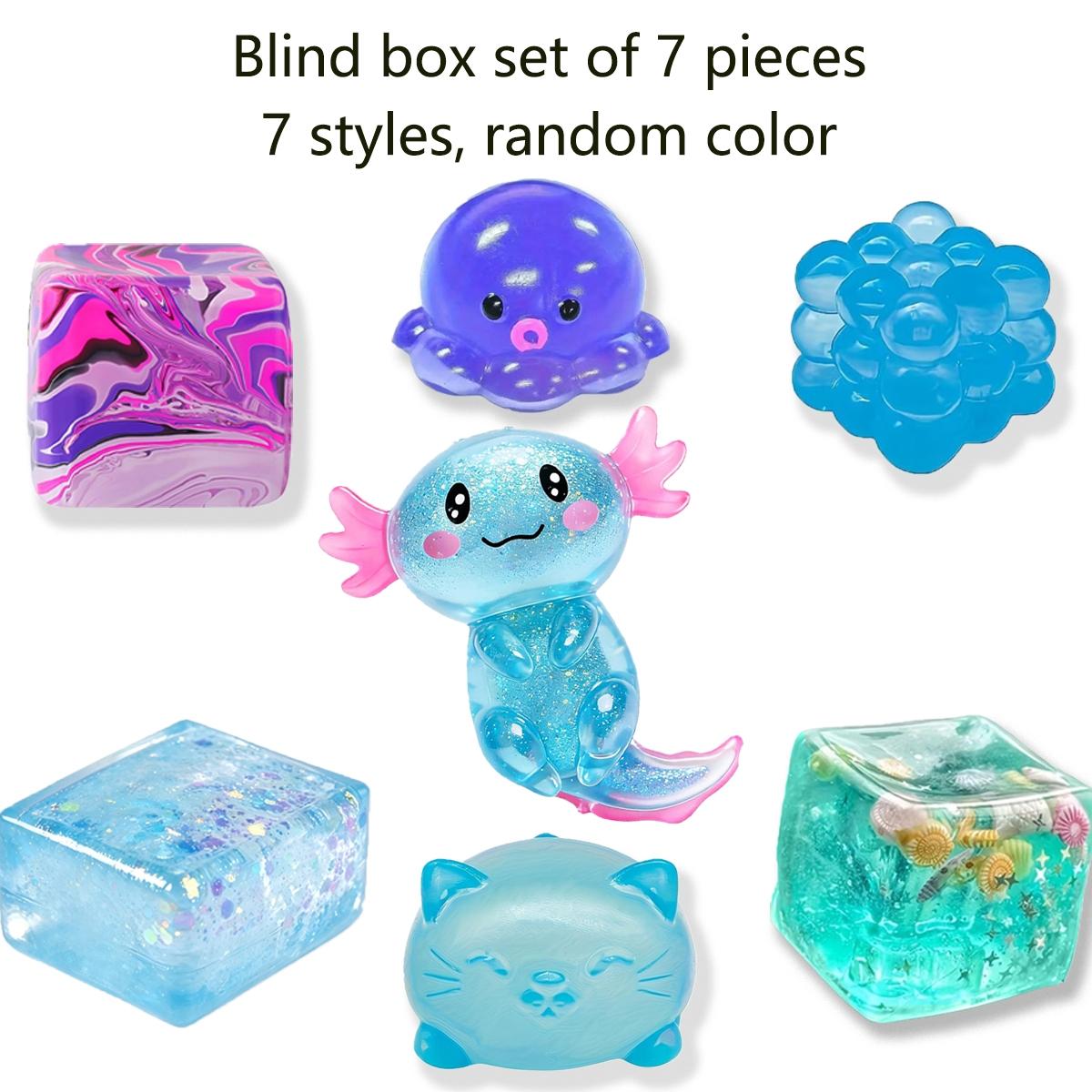 7 Piece Blind Box Malt Sugar Stress Relief Fidget Toys, Creative Slow Rebound Soft Squishy, 7 Styles, Party Gift Set, Squishy Sensory Fidgets