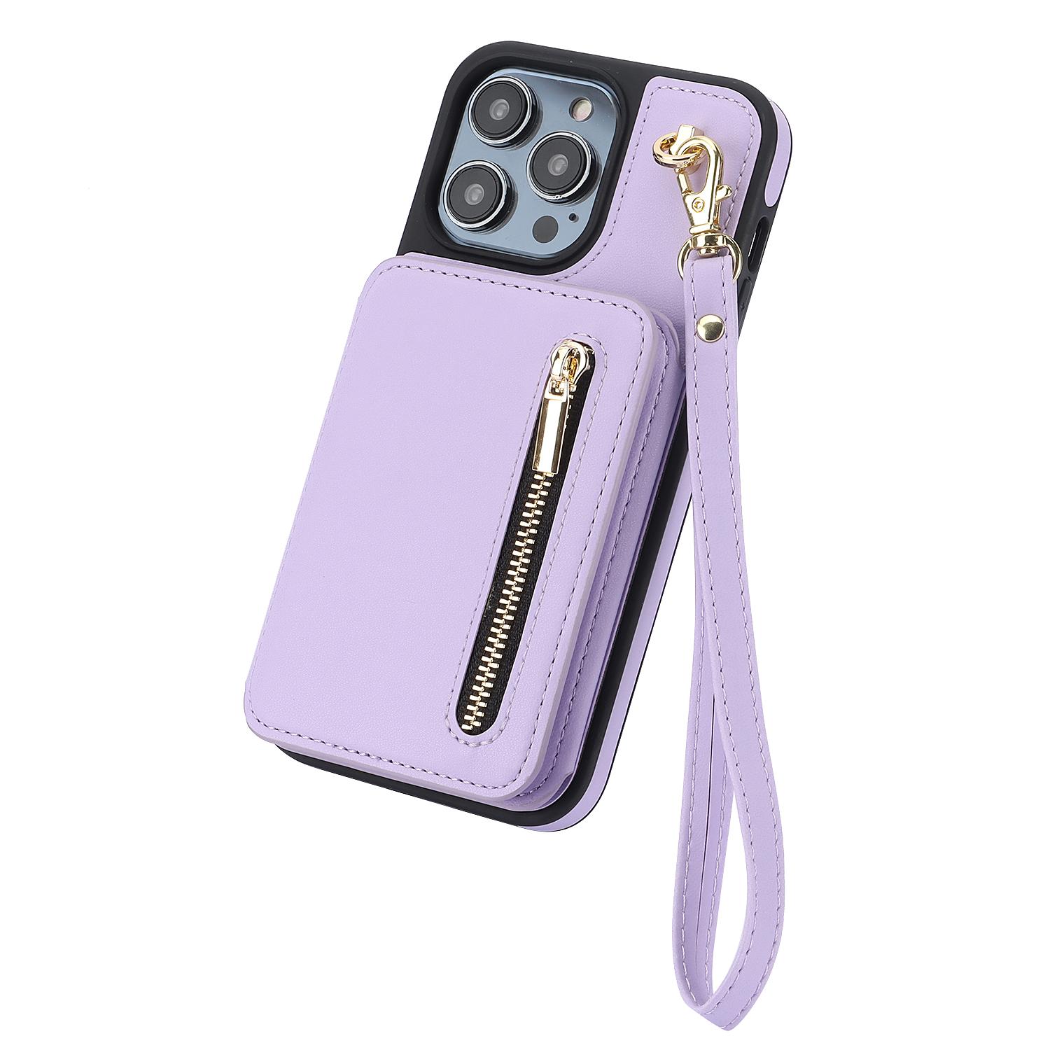 Wallet Case for iPhone 17 Pro Max iPhone Air 16 15 14 13 12 Pro Max PU Leather RFID Blocking Card Wallet Flip Stand Cover Crossbody Lanyard Strap Wristband