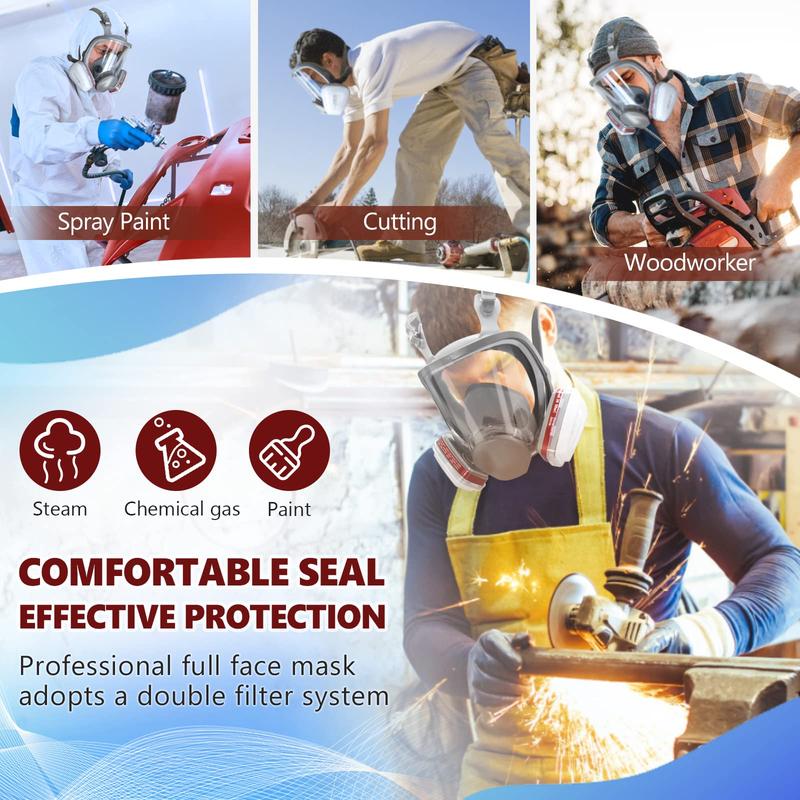 Professional 6800 Respirator Mask – Eccosafe Dual Filter Design for Safe Breathing