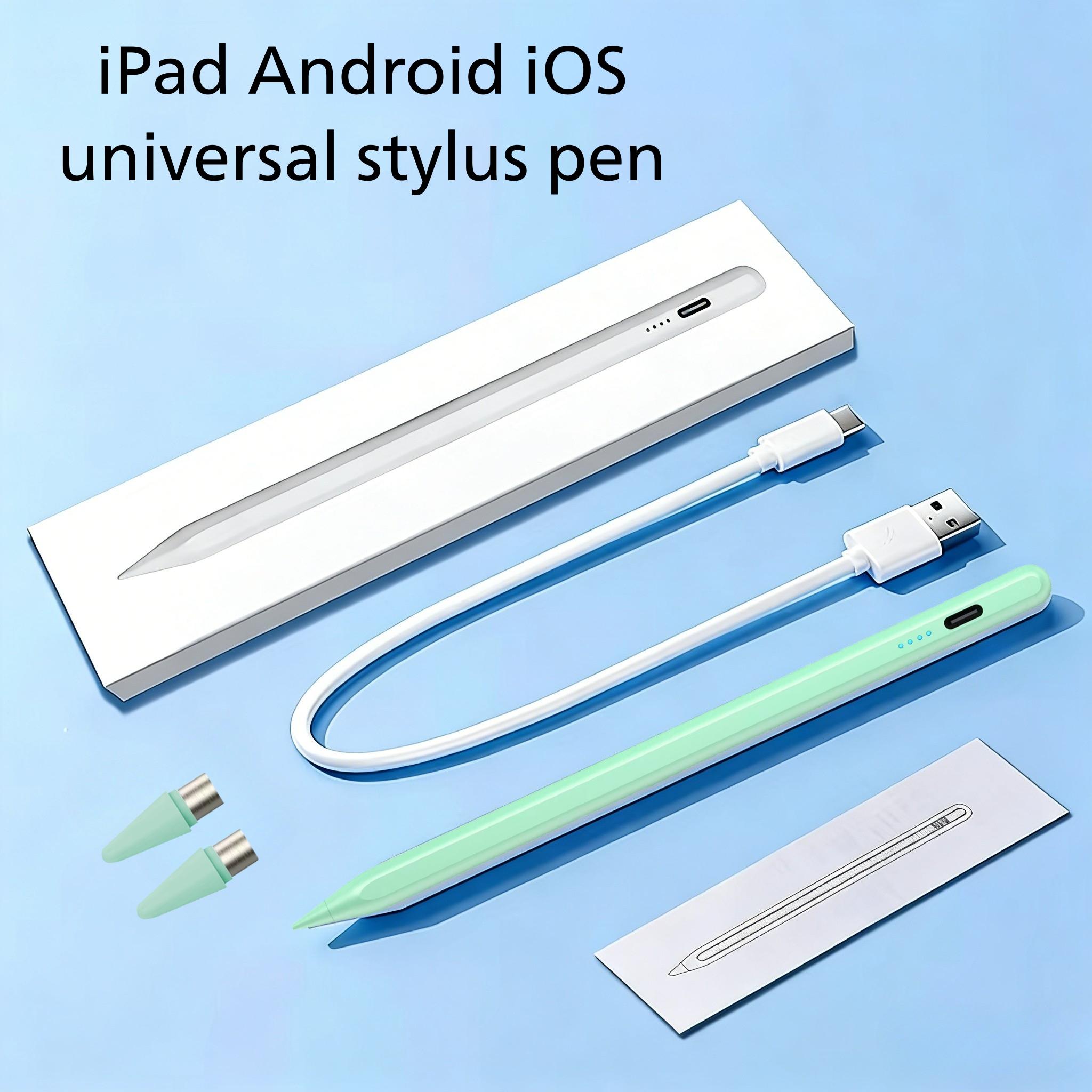 Touchscreen Stylus Pen Compatible with iPhone iPad Android Tablets, Universal Fine Tip Magnetic Adsorption, Lithium Battery