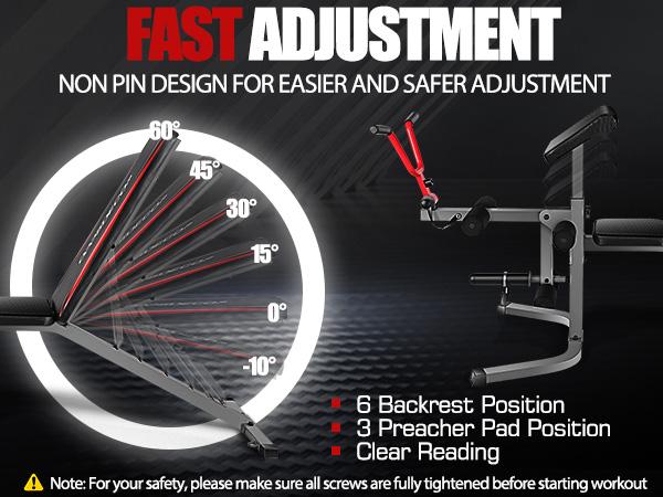 【TikTokShopBlackFriday】OPPSDECOR Adjustable Weight Bench Set with Leg Extension & Leg Curl, 900LBS Incline/Decline/Flat Preacher Curl Bench, Space-Saving Workout Bench for Home Gym 【TikTokShopBlackFriday】OPPSDECOR Adjustable Weight Bench Set with Leg Extension & Leg Curl, 900LBS Incline/Decline/Flat Preacher Curl Bench, Space-Saving Workout Bench for Home Gym