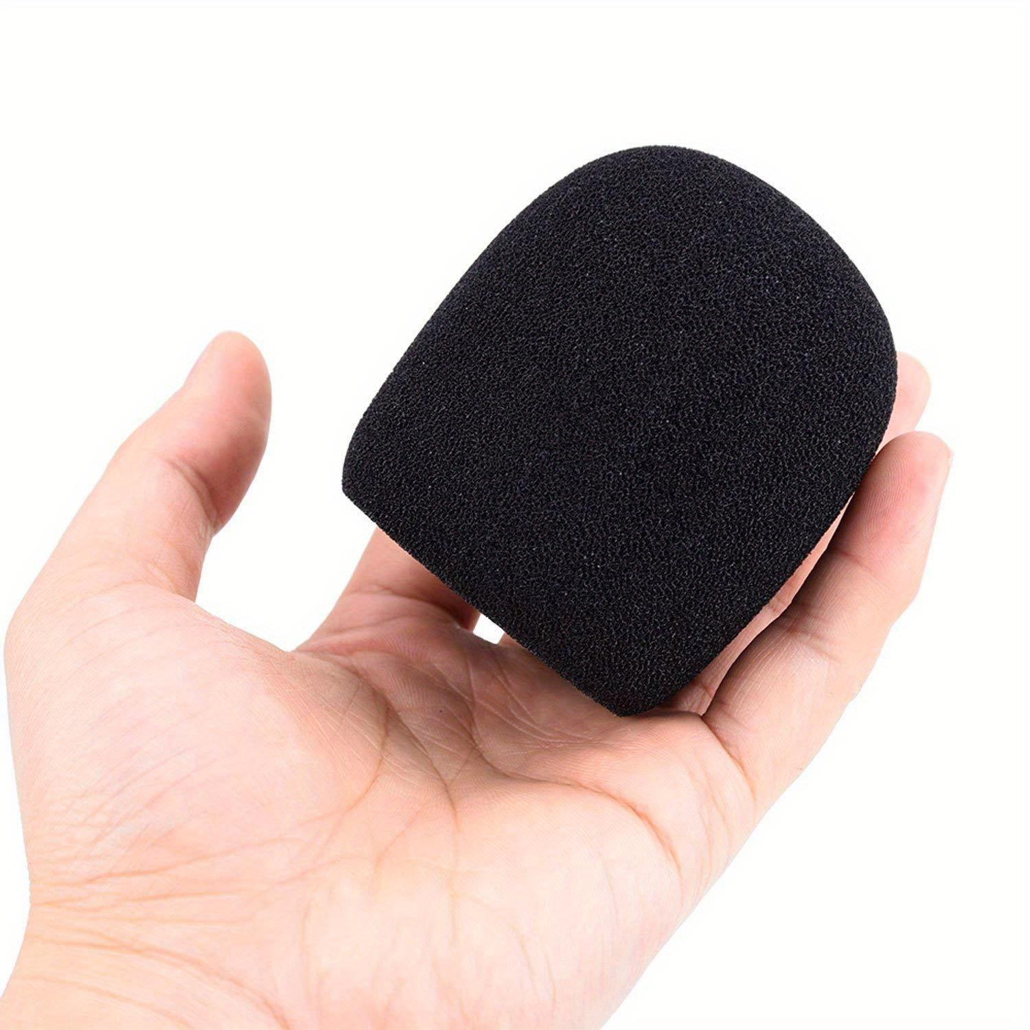 5-piece foam microphone cover, handheld microphone windscreen, thickened microphone sponge cover, disposable microphone spray cover