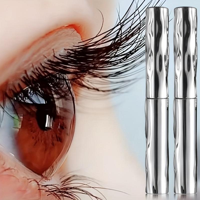 Two-pack of tube mascara, for volumizing, lengthening, and curling lashes. The precise tube design creates a natural, full look. Suitable for parties, music festivals (black), party makeup, and holiday makeup. Provides a volumizing effect.