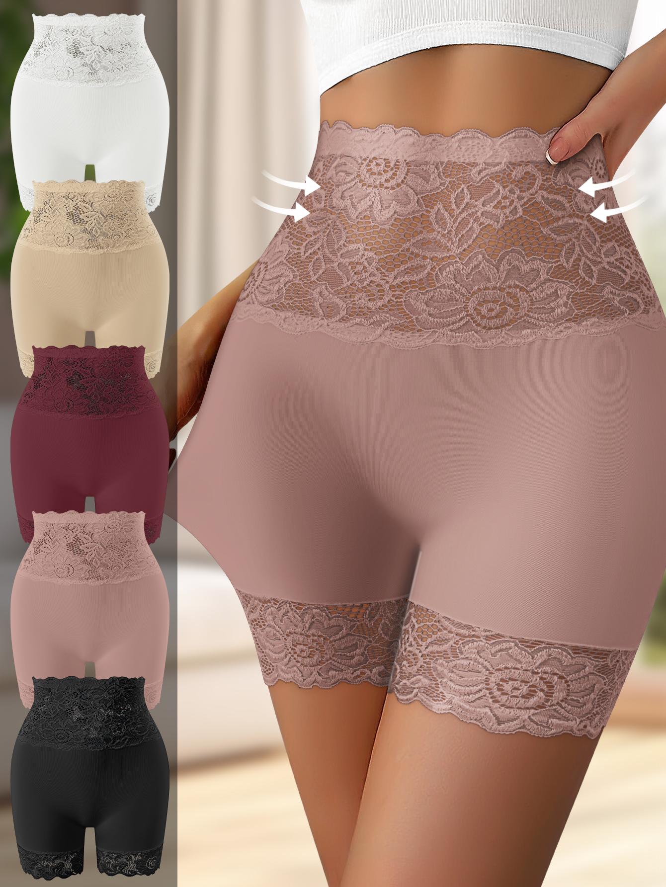 QUASTI 3/4/5/6 Pack Women's High-Waist Shapewear Shorts – Elegant Lace Design, Premium 86% Polyester Fabric for Silky Comfort, Seamless Tummy Control Shorts for Confident Everyday Wear, S-XXL QUASTI 3/4/5/6 Pack Women's High-Waist Shapewear Shorts – Elegant Lace Design, Premium 86% Polyester Fabric for Silky Comfort, Seamless Tummy Control Shorts for Confident Everyday Wear, S-XXL