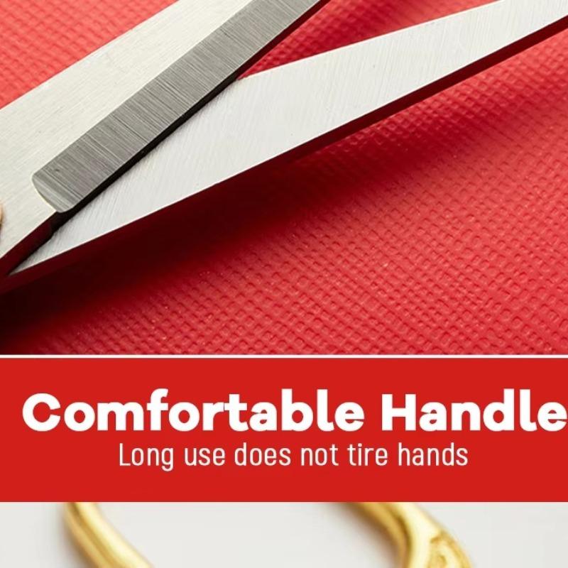 Vintage Engraved Stainless Steel Scissors, Sharp Point Eyebrow Trimmer, Handmade Paper Cutter, Home Office Use, Durable & Precise