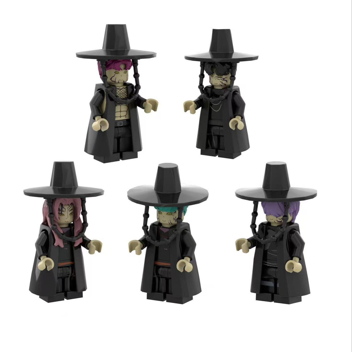 Kpop Demon Hunter Saja Male Group 5-Piece Set, Building Blocks Model ...