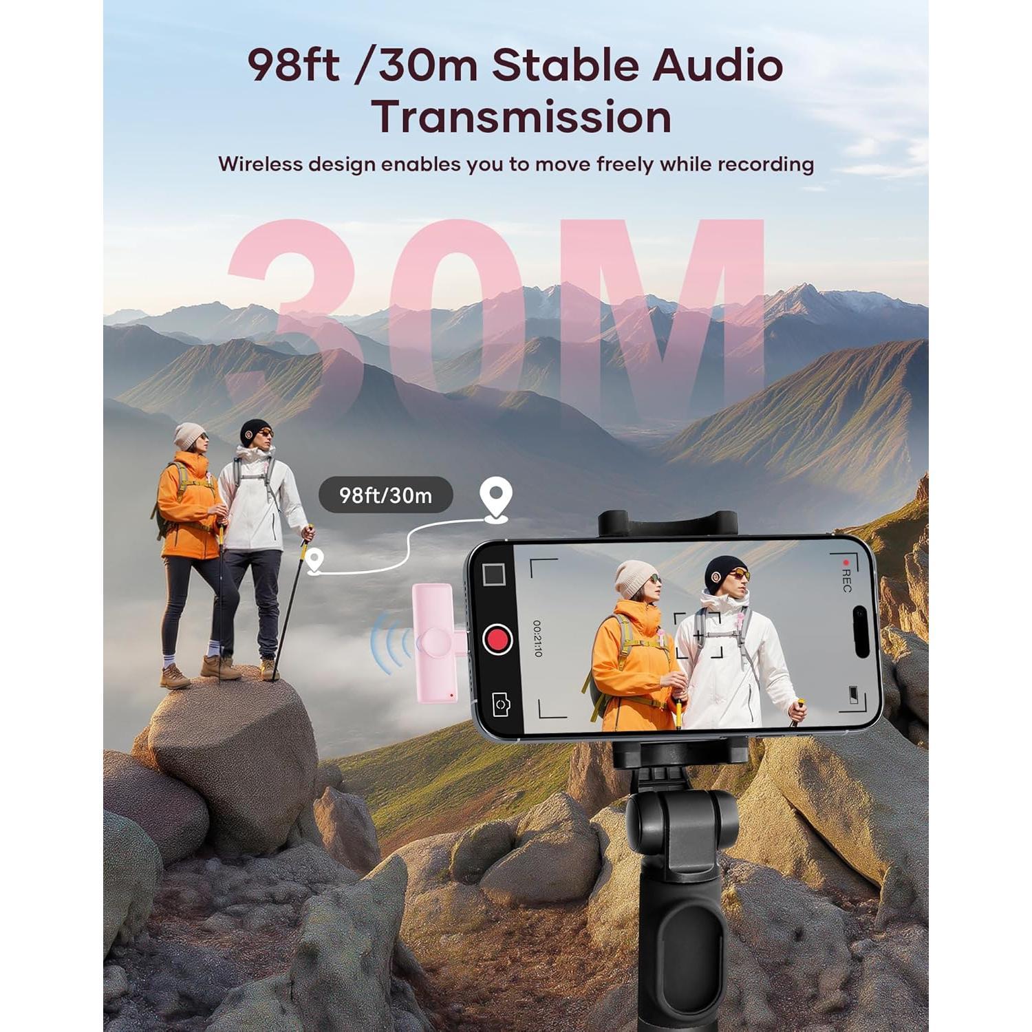 Microphone for iPad and Android Phone, 2 Pack Lavalier Lapel Mic with Noise Reduction, Plug and Play Mini Microphone for Video Recording Interview YouTube Vlog () Microphone for iPad and Android Phone, 2 Pack Lavalier Lapel Mic with Noise Reduction, Plug and Play Mini Microphone for Video Recording Interview YouTube Vlog ()