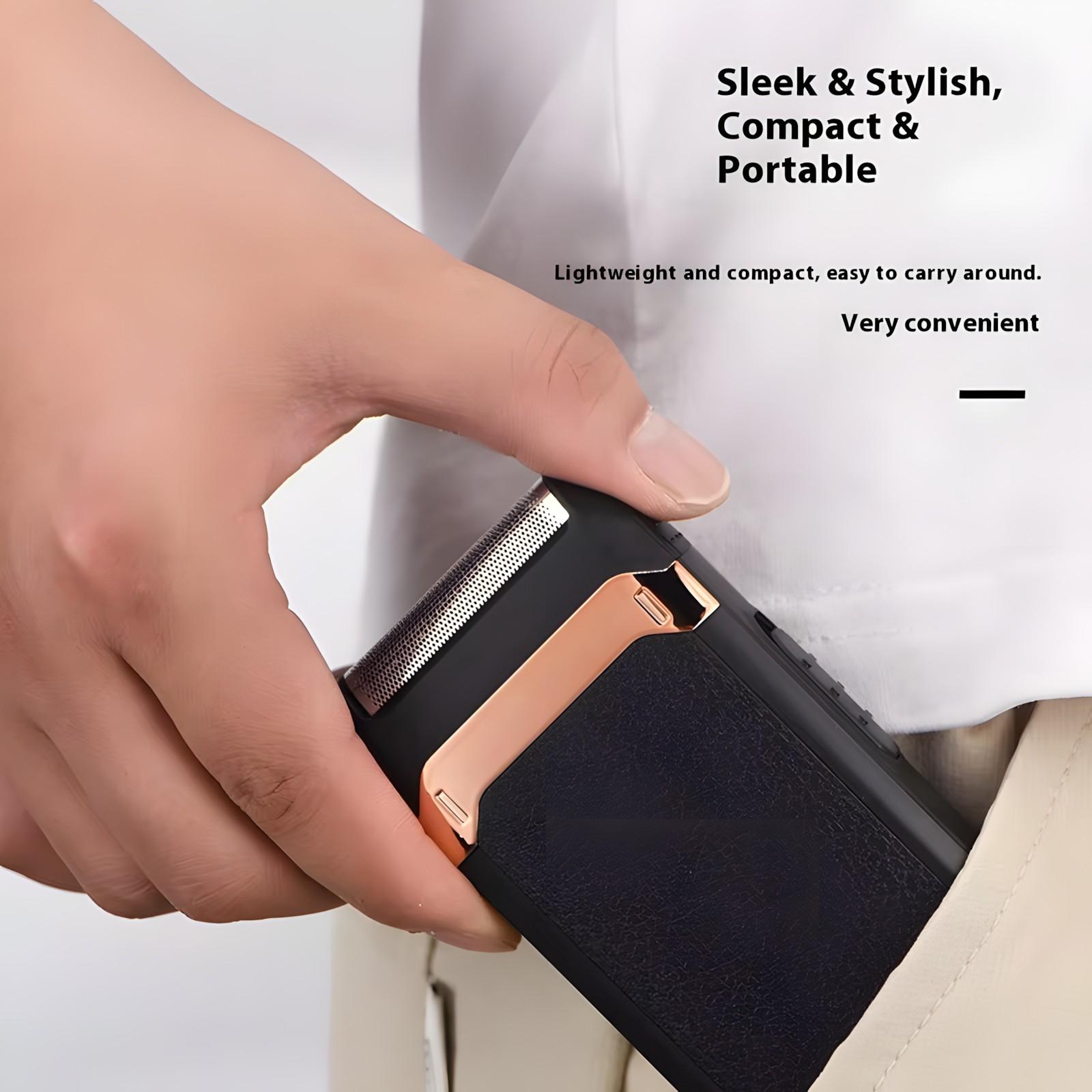 USB Rechargeable Electric Shaver, Portable Electric Beard Razor, Beard Shaver for Men, Men's Grooming Tool for Daily Use