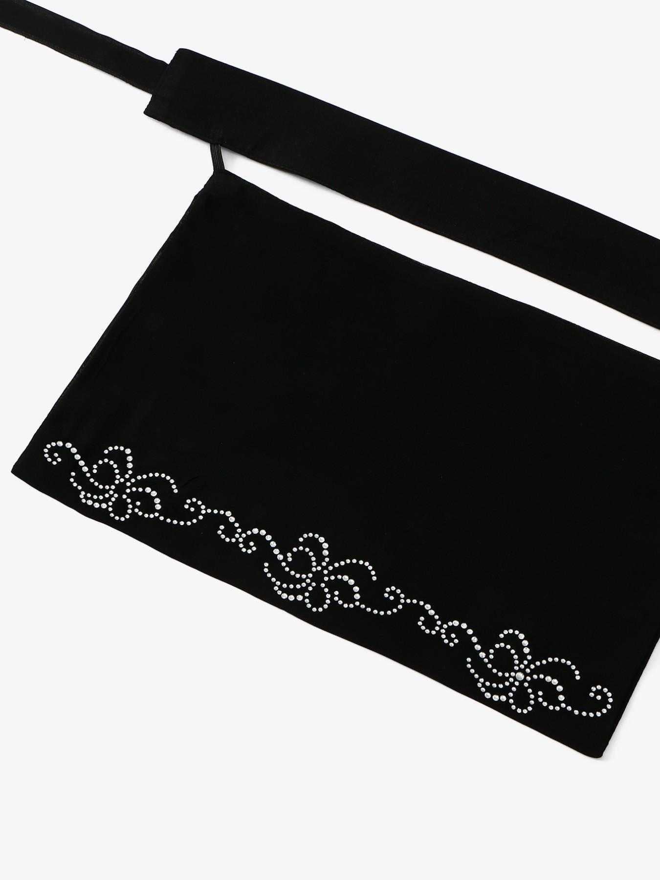 1PC Middle Eastern Fashion Rhinestone Chiffon Niqab, Elegant Floral Rhinestone Veil for Women, Muslim Daily Wear, Outdoor Sun Protection Face Mask