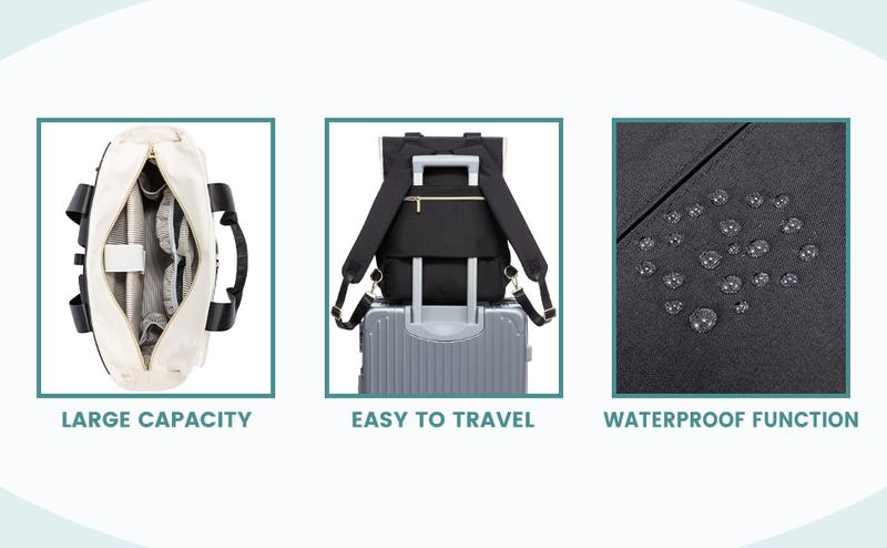 LOVEVOOK Diaper Bag Backpack with Changing Pad, Diaper Bag Tote with Insulated Pockets, Large Diaper Bag with Pacifier Case,Anti-Theft Travel Backpack for Women, Gift for Valentine's Day