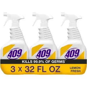 Multi-Surface Cleaner, Spray Bottle, Lemon Fresh, 32 Ounces, Pack of 3