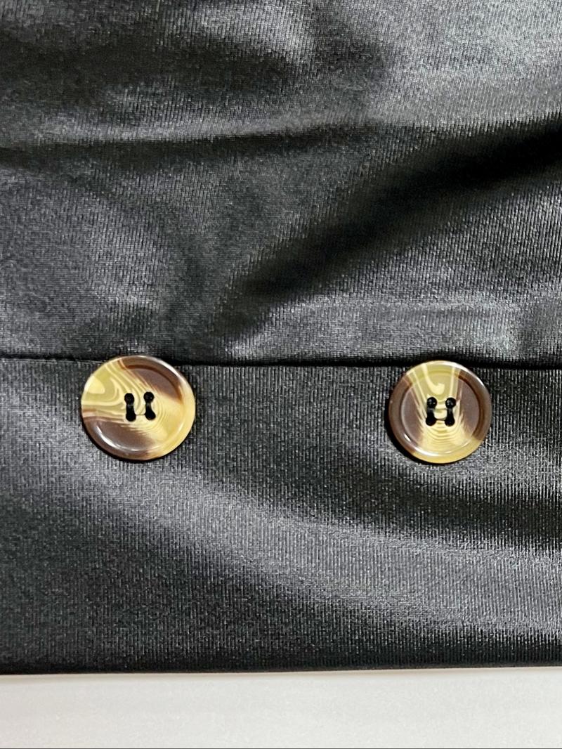 Women's Leather Split Dress, Round Neck Long Sleeve Slim Fit Bodycon, Black Fashion Festival Wear, All Seasons Woven Fabric