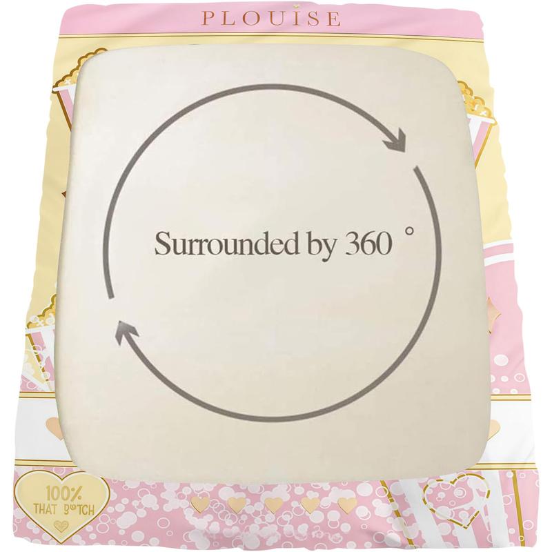 Bad B♥TCH ENERGY Theme Bed Sheet, Fruit/Dessert Pattern Bedding Set, Soft, Comfortable and Easy to Care for Bedding, Made of Allergy Resistant Material All Year Round, Including 1 Bed Sheet and 2 Pillowcases