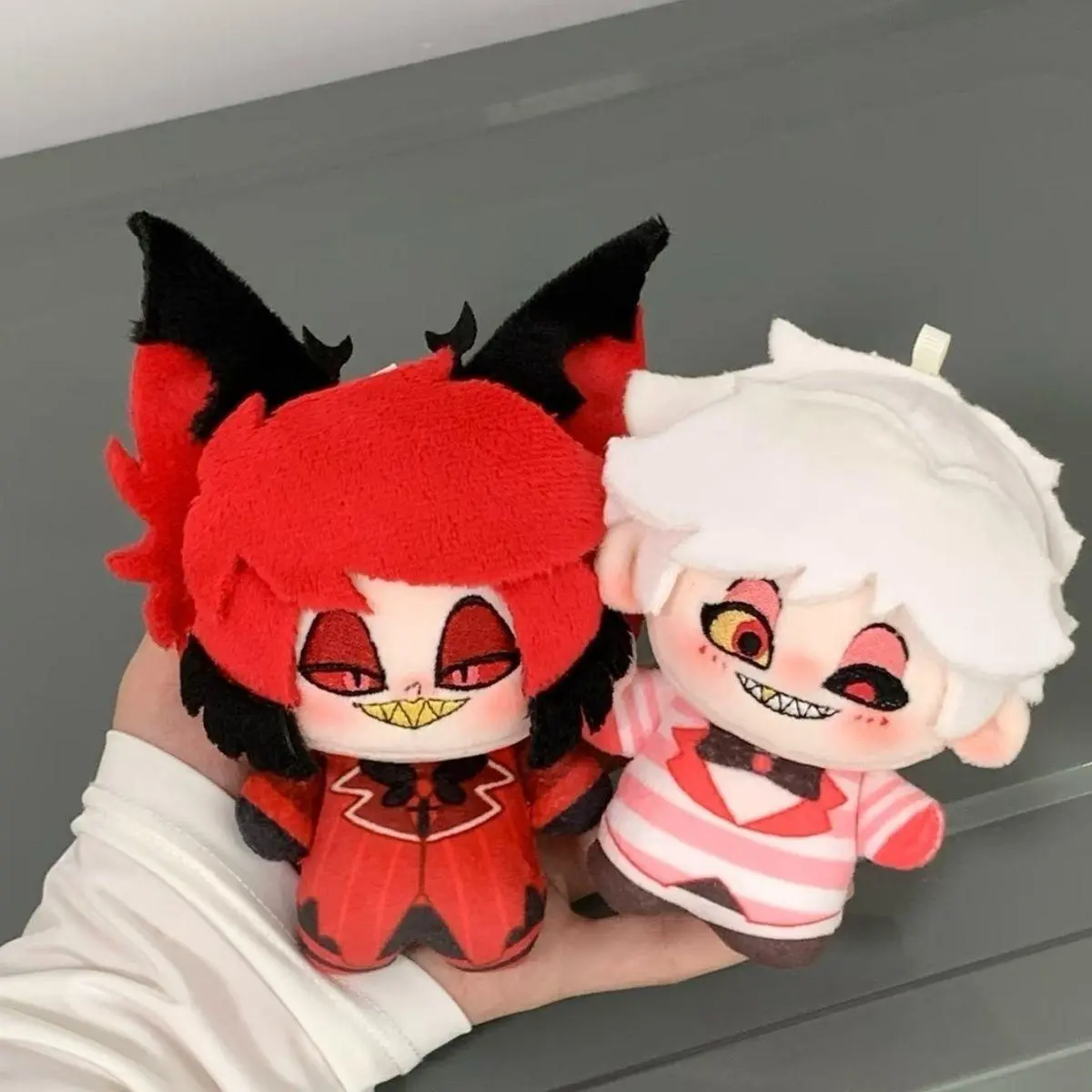 Anime Hazbine Alastor Anthony Plushie Stuffed Hotel Anime Evil Angle Plush Toys Collectible Pandents Doll Birthday Xmas Gift