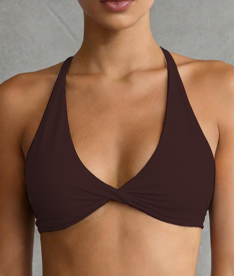 Nude-feel Pilates yoga clothing for women, sports bra, yoga bra, outdoor running, cross-back design for a beautiful back, fitness wear