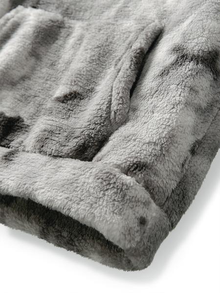 Men's Tie-Dye Hooded Sweatshirt, Soft Plush Drop Shoulder Pullover, Casual Loose Fit for Fall & Winter Layering