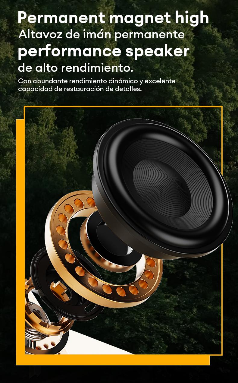 Transformers TF-Y07 PRO Bluetooth Speaker Dual Wear Design with Magnetic/Clip Collar, HiFi Stereo Sound, IPX67 Waterproof