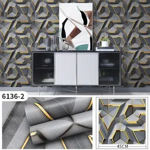 Imitation 3D Decorative Wallpaper Roll, Peel and Stick Wallpaper Designs, Waterproof Self-Adhesive Checkered Wall Stickers, Removable and Strong Adhesive for Home Decor