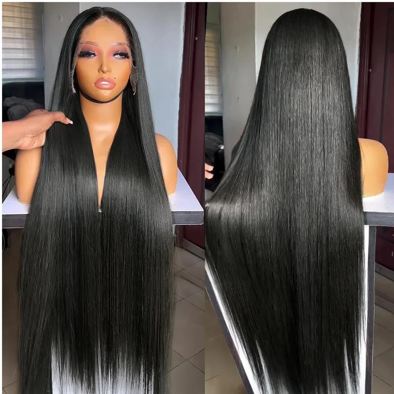 Bling Hair Straight Lace Front Wigs Hd Lace Wig 13x6 Real Hair Wigs For Black Women Pre Plucked Brazilian 32 30 Inch 13x4 Lace Frontal Wig