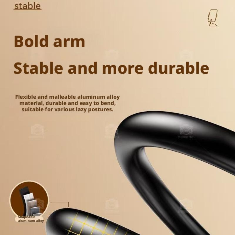 360 Degree Rotating Tablet and Cellphone Stand, Phone Tablet Holder, Adjustable Bed Headstand with Bendable Spiral Base, Perfect Partner for Tablets and Smartphones