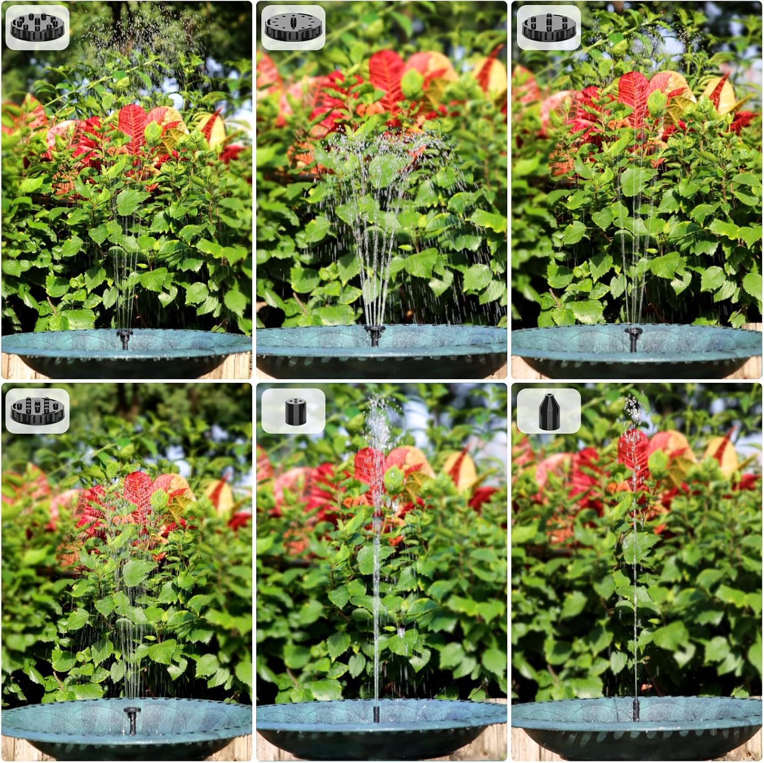 AISITIN 2025 Upgraded Bird Bath DlY Solar Fountain – Suitable for Outdoor GardensPonds, and Swimming Pools, Giving the Garden Soul