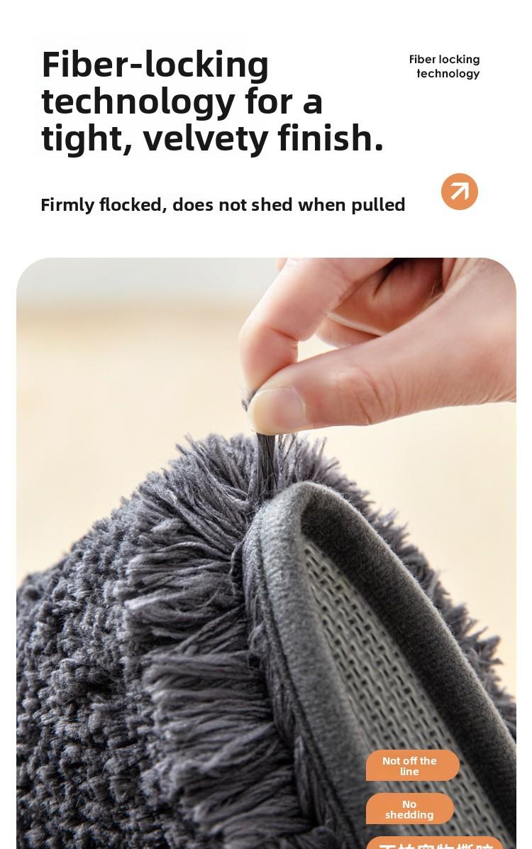 Plush thickened floor mat, simple bathroom absorbent doormat, square foot pad, non-slip mat for the bathroom Plush thickened floor mat, simple bathroom absorbent doormat, square foot pad, non-slip mat for the bathroom