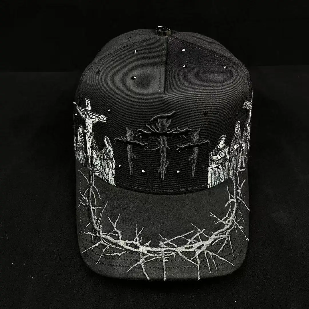 XCAP HAT BLACK 3 CRUCES LAST SUPPER SNAPBACK HAT XC3CRUCES BKOUT XCAP HAT BLACK 3 CRUCES LAST SUPPER SNAPBACK HAT XC3CRUCES BKOUT