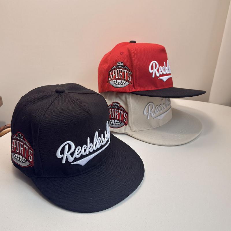 2025 New Spring Hip-Hop Cap with 3D Embroidered Letters, Flat Brim Baseball Cap, Street Casual Street Dance Hat