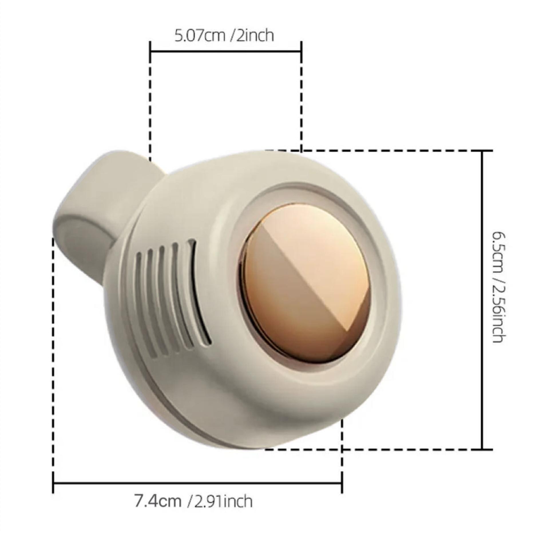 Portable small fan button type，Small lazy hand-held leafless rechargeable electric fan with hanging neck，Summer fan, suitable for gifts.