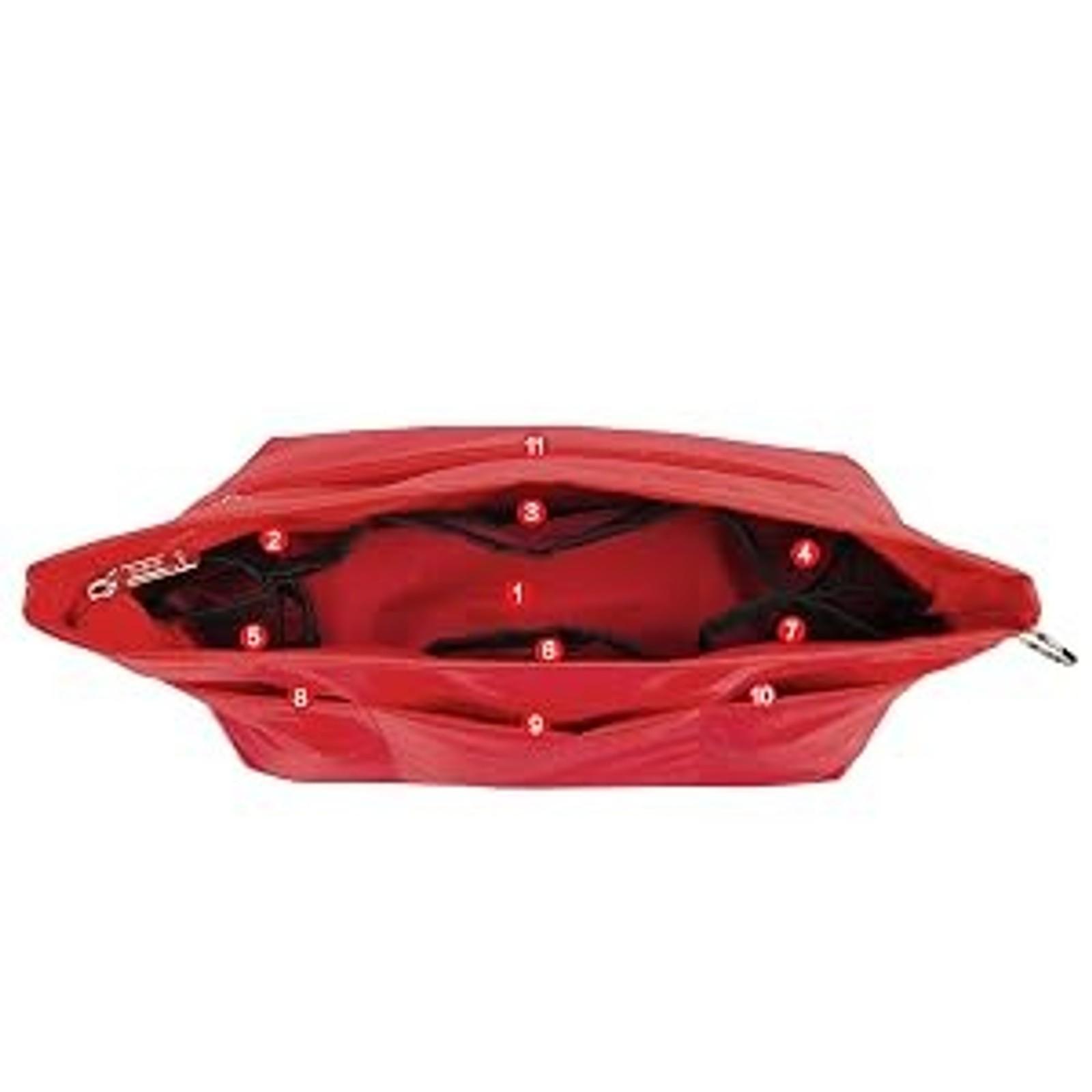 Handbag Purse Tote Organizer Insert with Zipper Closure, 11 Pockets, 3 Sizes, Multiple Colors