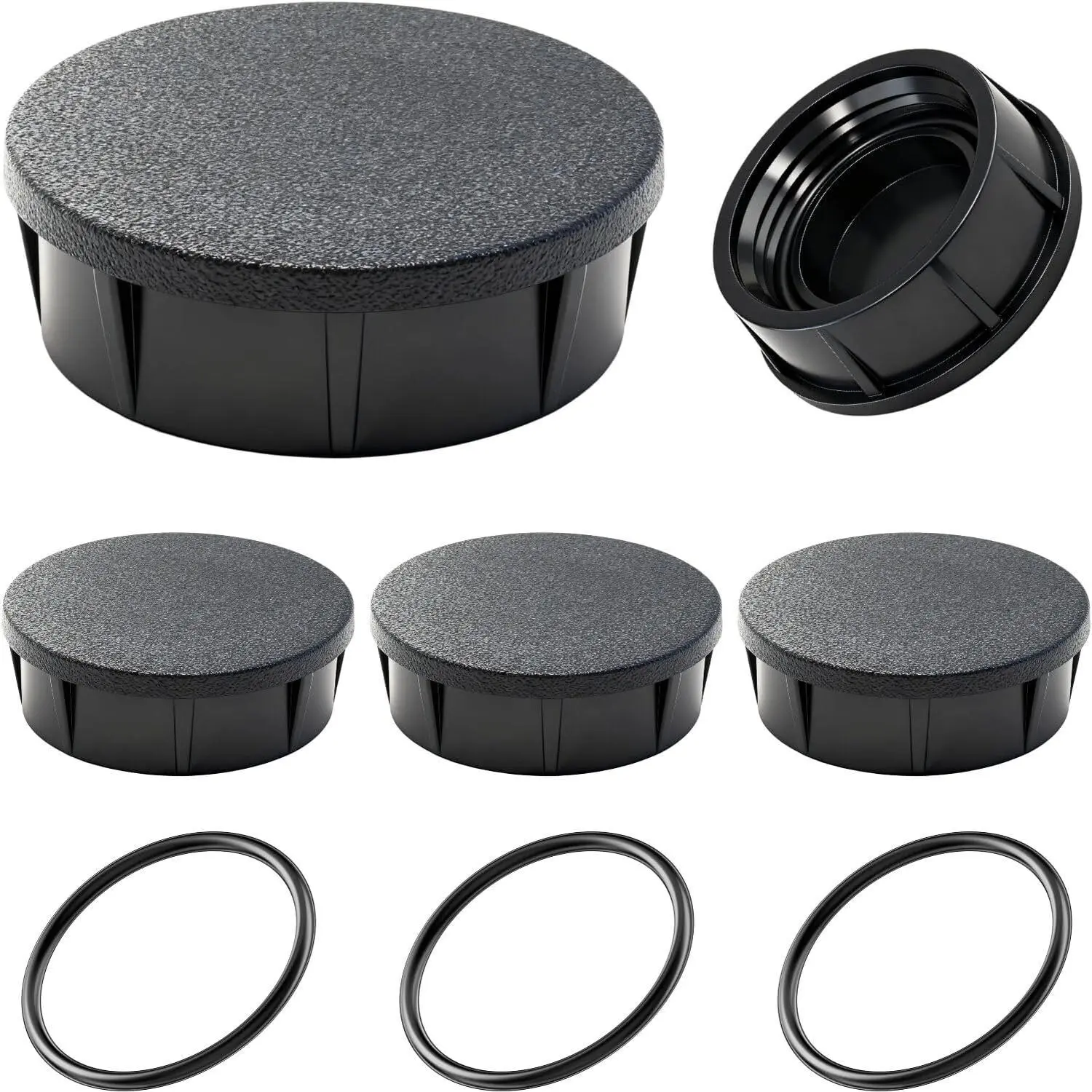 4-Pack Sprinkler  Caps Compatible with Rain Bird 1800 Series Sprinklers,  for 1800XC Model, UV-Resistant ABS and  Rubber O-Ring