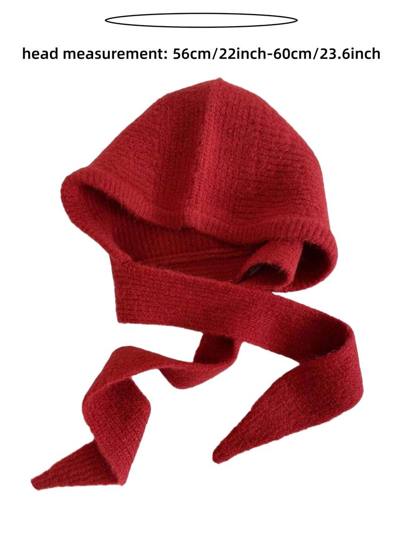 Autumn/Winter Balaclava Knit Hat With Neck Cover, Casual Animal Design Knit Hat, Warm All-Season Wear, Perfect for Daily & Halloween, Balaclava Hats