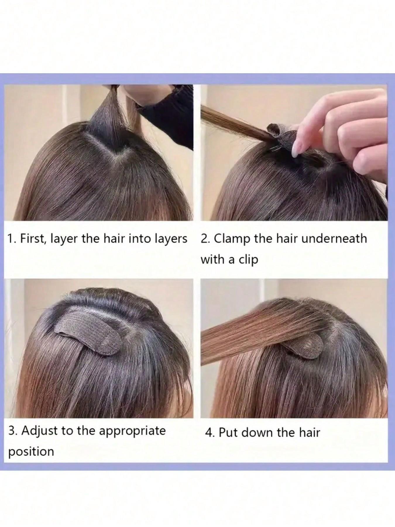 Invisible Fluffy Hair Clips - Volumizing Hair Roots, DIY Styling，Effortless Root Lift,  Simple DIY Hairstyling Tools for Women, Flawless Bangs Styling, and Hair Volume Enhancement - Essential Hair Accessory for Women's Hair Thickening and Styling Needs