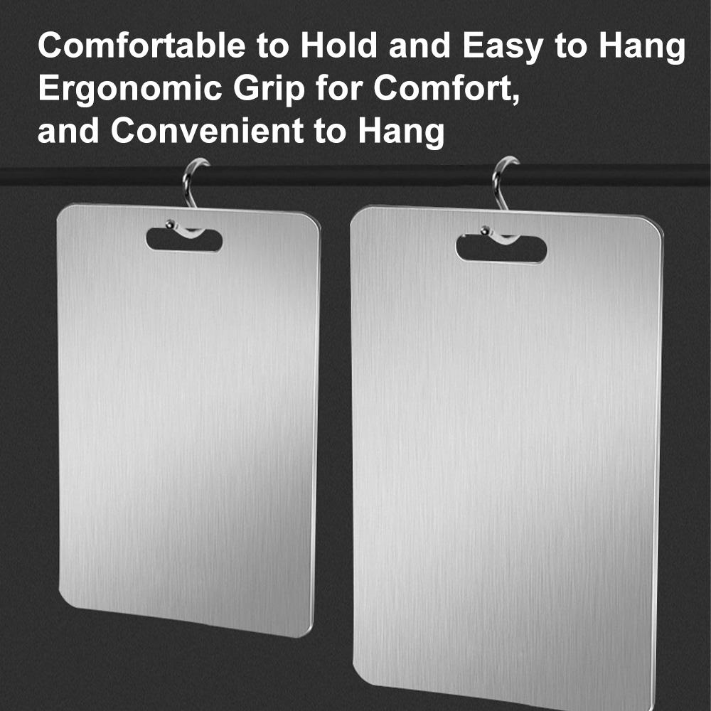 3Pcs Stainless Steel Cutting Board for Kitchen, Non Toxic Metal Chopping Board Set, Dishwasher Safe & Knife-Friendly Chopping Board for Meat Vegetable Fruit (S+M+L), mothersdaygift#Summervibes 3Pcs Stainless Steel Cutting Board for Kitchen, Non Toxic Metal Chopping Board Set, Dishwasher Safe & Knife-Friendly Chopping Board for Meat Vegetable Fruit (S+M+L), mothersdaygift#Summervibes