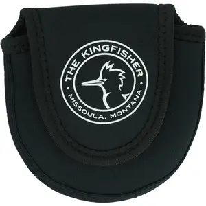 Kingfisher Fly Fishing Reel Bag, Neoprene Material, Portable, Protective, Fits Reel on Fishing Rod (Medium)