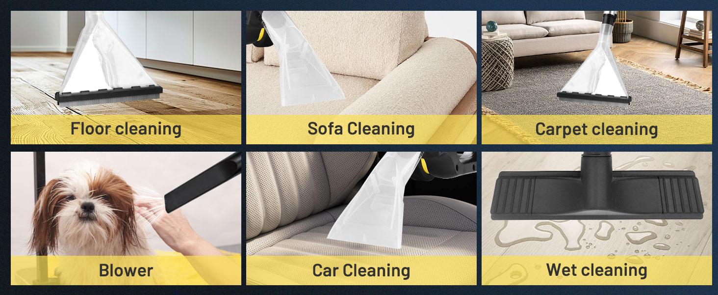 PRETEC 5.5+1 Gallon Wet & Dry Vacuum – 17 kPa Powerful Suction, 4-in-1 Multi-Purpose Cleaner with 15 ft Cord, Quiet 70 dB Operation – Ideal for Dog Hair, Garage, Home & Car PRETEC 5.5+1 Gallon Wet & Dry Vacuum – 17 kPa Powerful Suction, 4-in-1 Multi-Purpose Cleaner with 15 ft Cord, Quiet 70 dB Operation – Ideal for Dog Hair, Garage, Home & Car