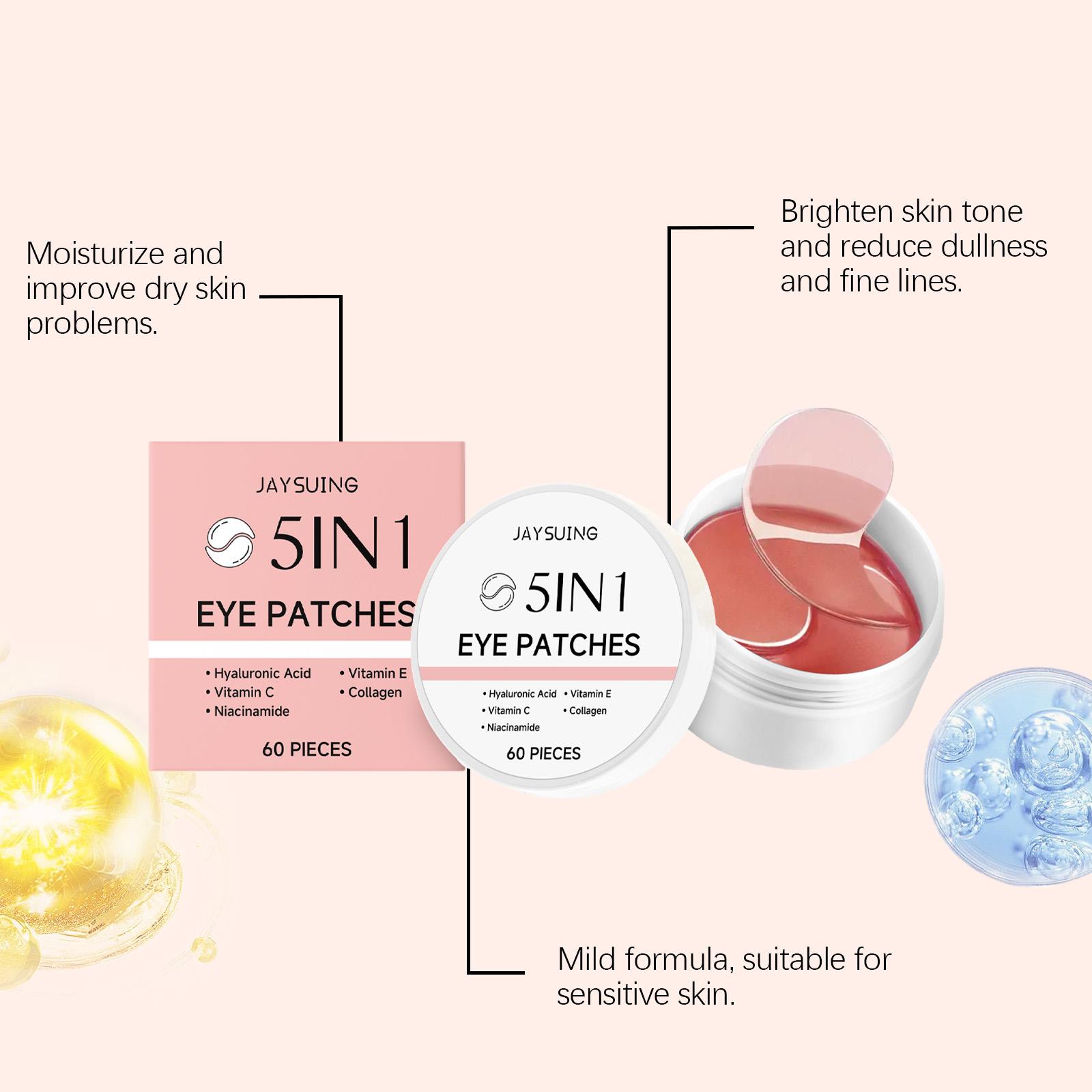 [NEW] The Peptide Collagen Hydrogel Eye Patch 60 Patches Reduce Puffiness Hydrate Under-Eye Bags in 10 Minutes