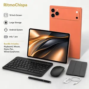 10.1 Inch Touchscreen Android Tablet PC with Keyboard, Android Tablet Computer, Tablets with Keyboard, 3gb RAM, 32GB Storage, Keyboard, Case, Mouse, Touch Pen, Dual Camera, Multi-Use, 1280x800 Resolution