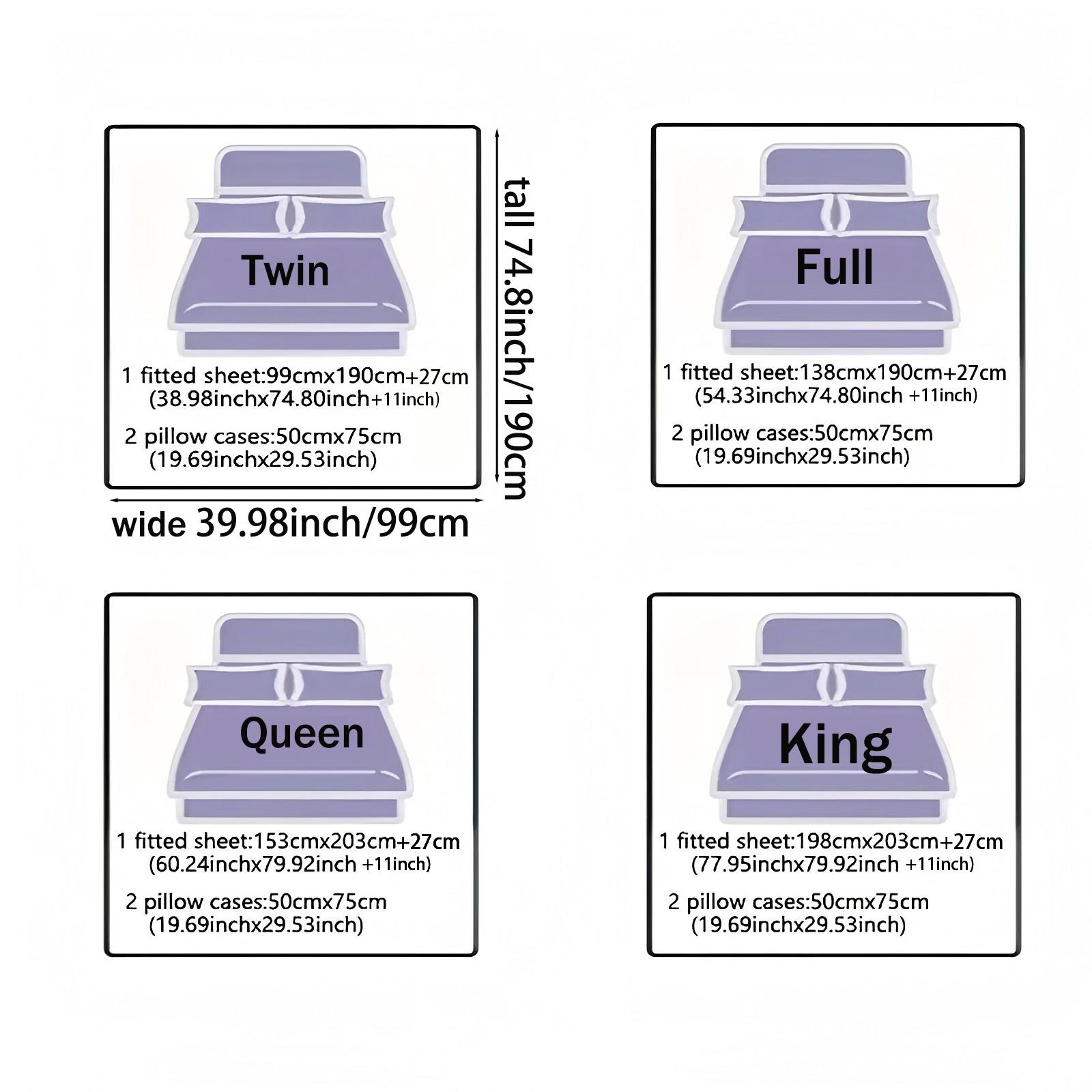 3pcs Bed Sheet Set Animal Theme Panda Pattern, High-Definition Digital Print, 100% Polyester Fiber, Washable, Modern Style Home Bedding