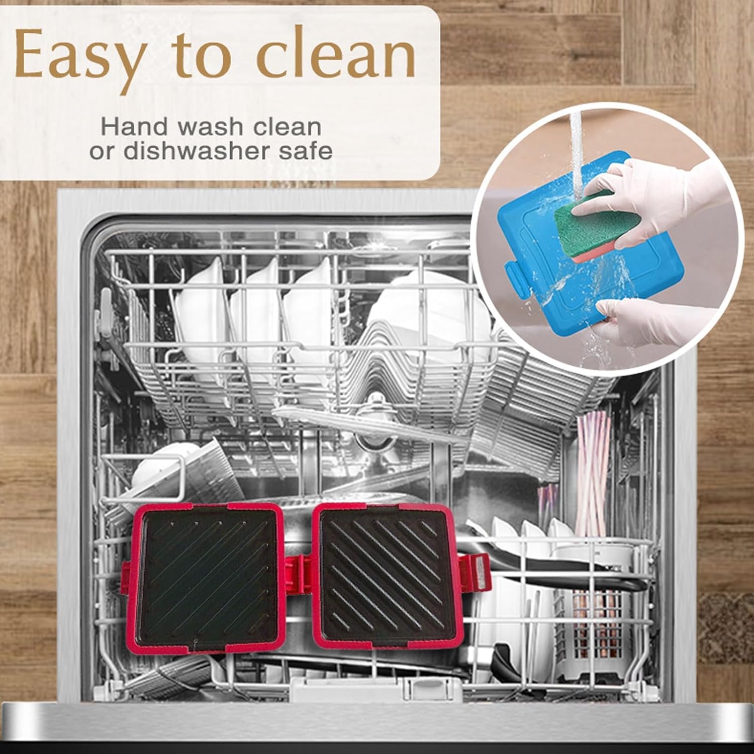 Microwave Bread Maker, Sandwich Maker, Panini Press, Multi-Function Small Toaster Oven, Easy Clean and Store, Perfect for Breakfast, Cheese Sandwiches, Snacks.Kitchen Appliance.