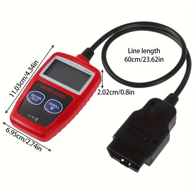 Professional Code Reader and Scanner Tool, Clear Fault Codes, Real-Time Data Stream, Enhanced Engine Fault Code Detection