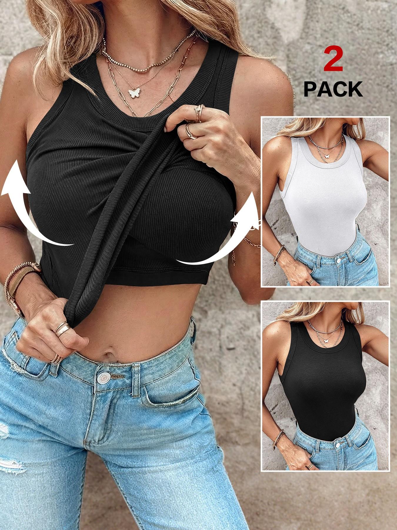 Ribbed Sports Tank Top with Backless Design, Sleeveless Style for All Seasons, Slim-Fitting with Organic Textile Yoga Sports Vest