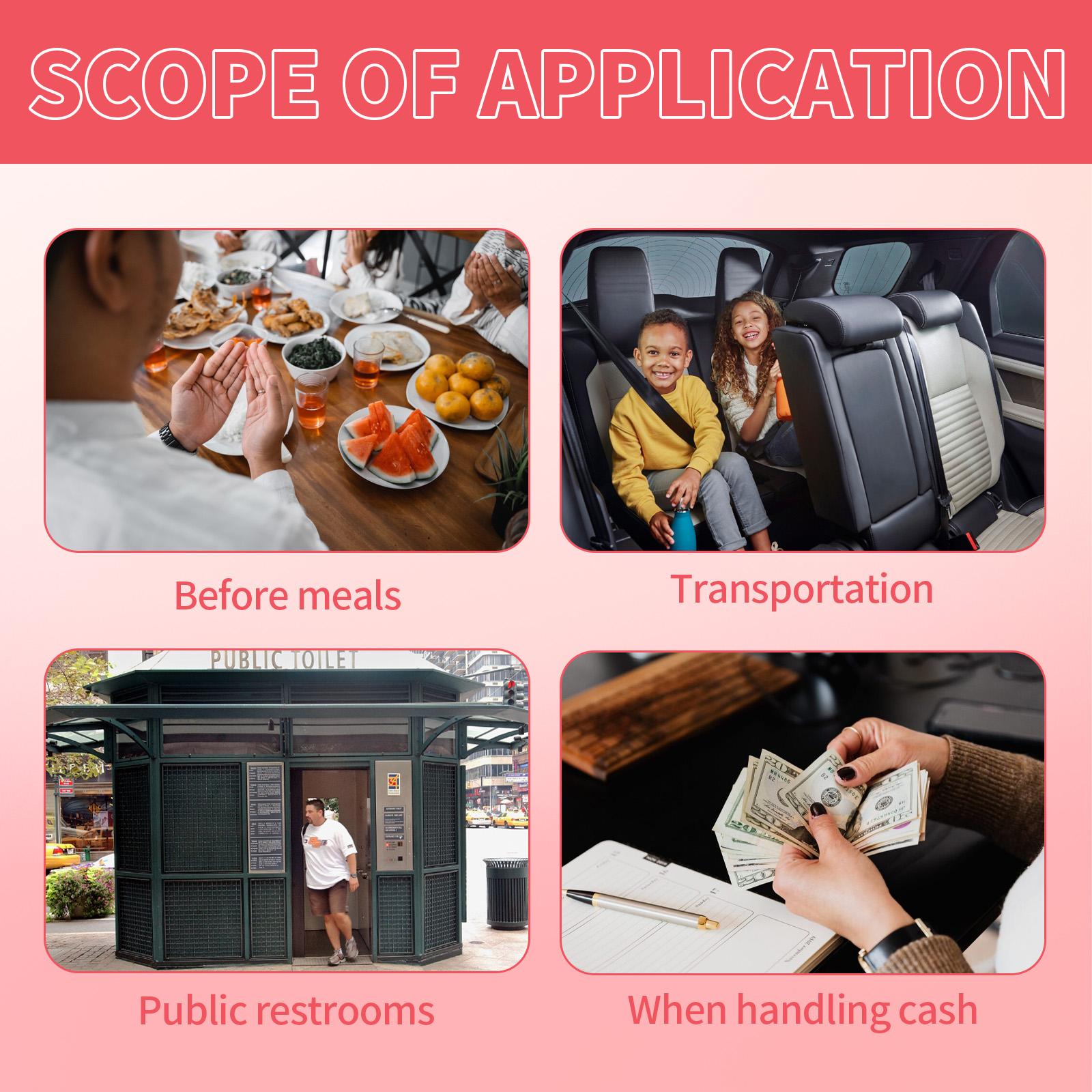 10-Piece Moisturizing Natural Hand Sanitizer Spray Set, Scent, Travel Size, Non-Irritating, No Formaldehyde, Suitable for All Skin Types